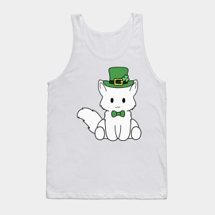 St Patrick Day White Fox Tank Top